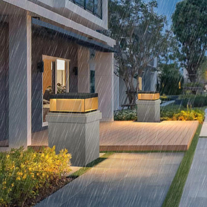 <span class=keywords><strong>โคม</strong></span><span class=keywords><strong>ไฟ</strong></span><span class=keywords><strong>เสา</strong></span> LED กลางแจ้ง โซลาร์เซลล์ รุ่นใหม่ IP65 สำหรับตกแต่งสวน รั้ว ประตู ทางเดิน ฐาน E27 กันน้ำ เหมาะสำหรับบ้านพักอาศัย - Product Image 3