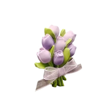 Diffuseur de parfum pour voiture en forme de cœur avec bouquet de tulipes en gypse, ornement décoratif aromatique pour voiture