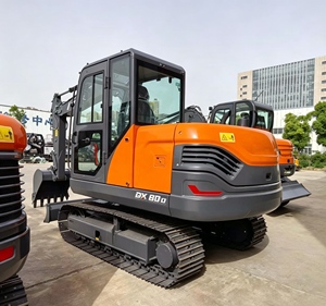 รถขุดตีนตะขาบ Develon DX80D เครื่องจักรก่อสร้างไฮดรอลิกสำหรับงานหนัก - Product Image 3