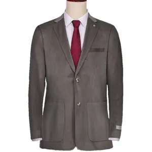 गर्म फैशन स्लिम सूट क्लासिक सुरुचिपूर्ण सूट कॉफी ब्राउन दो-टुकड़ा गेंद शादी औपचारिक अंचल कोट पुरुषों के सूट
