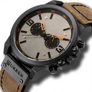 8314 Luxury Fashion Cartoon Antique Coin Design Alloy <b>Case</b> 46mm Dial 3BAR Water Sport Business Chronograph Quartz Men's <b>Watch</b> - Product Image 1