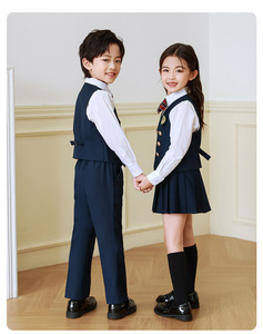 Nuevo Conjunto <span class=keywords><strong>de</strong></span> Uniforme Escolar Estilo Preppy para Jardín <span class=keywords><strong>de</strong></span> Niños y Primaria, Túnica <span class=keywords><strong>de</strong></span> Graduación para Niños y Disfraz para el Día del Niño - Product Image 2
