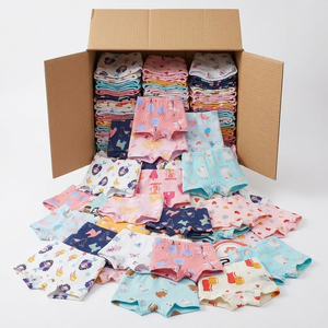 Lot de sous-vêtements pour enfants Truckload : slips, caleçons, motifs licorne, dinosaure, sirène, dessins animés, tailles assorties, garçons, filles, vente en gros - Product Image 1