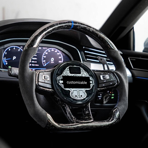 Volante Personalizado de Fibra de Carbono Forjado Rosa para VW <span class=keywords><strong>Beetle</strong></span> Cabriolet Golf <span class=keywords><strong>Cabrio</strong></span> Convertible Lamando Scirocco Passat - Product Image 6