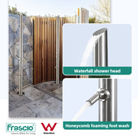 Frascio Vente Chaude En Acier Inoxydable 316 Matériau Colonne De Douche Filigrane Design Moderne Douche Extérieure