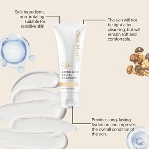 Limpiador Suave con Aminoácidos, No Irritante, con Logotipo Personalizado, 100g, Iluminador, Apto para Piel Mixta, Exfoliante Diario, Paquete de Viaje - Product Image 3