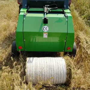 Máquina empaquetadora de paja de arroz, embalaje de heno de maíz, gran máquina redonda