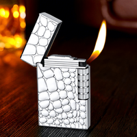 Briquet à gaz rechargeable personnalisé en gros, briquet à butane fantaisie, briquet à cigarette élégant, briquet à butane de luxe