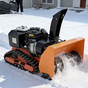 Hot Sale Garden Automatic Cordless New Mini Snow Blower Machine Gasoline Gas Powered Simple Flat Blade Structure One Piece Blade - Product Image 3