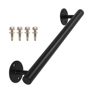 3 bước ngoài trời tay vịn rèn sắt cầu thang lan can cho Bê Tông Bước bền màu đen hiên boong cầu thang tay đường ray - Product Image 3