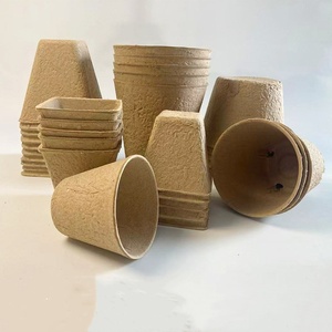 Pots de semis écologiques biodégradables en pulpe avec trous, coupelles jetables pour pépinière, assiettes et bols en papier pour la germination des légumes - Product Image 3