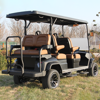 Voiture de golf électrique DC-G-F4+2, nouvelle arrivée, buggy de golf 6 places, chariot de golf personnalisé en usine, prix