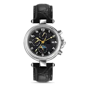 Jam tangan pria, Bezel aluminium NH34 GMT Logo kustom jam tangan pria lapisan Diver mekanis otomatis