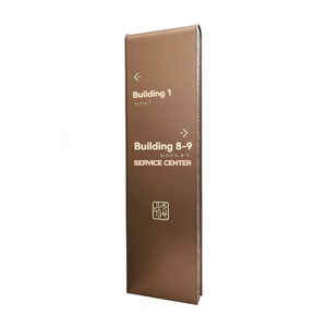 Señalización Direccional Moderna para Calles y Servicios Públicos, <span class=keywords><strong>Flechas</strong></span> de Aluminio Limpio con Bordes Reflectantes - Product Image 2