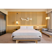 Meubles de chambre à coucher d'hôtel cinq étoiles modernes de luxe personnalisés par des professionnels ensembles de chambre