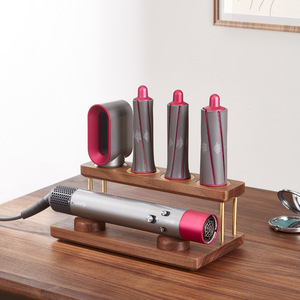 Support de rangement en noyer compatible avec les <span class=keywords><strong>accessoires</strong></span> <span class=keywords><strong>Dyson</strong></span> <span class=keywords><strong>Airwrap</strong></span> Styler - Product Image 1