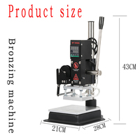 Machine d'étiquetage semi-automatique San-Tech pour cuir, PVC, contrôle numérique de la température 100-350°C, cartons portables, papier