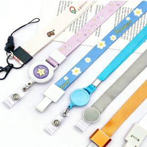 Factory Wholesales Student Neck Anti Loss Long Hanging Rope Custom Deign Cute Cartoon Printed <b>Polyester</b> <b>Lanyard</b> - Product Image 1