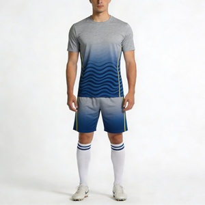 Ensemble de survêtement de <span class=keywords><strong>football</strong></span>, veste et pantalon d'entraînement, coupe-vent léger, tenue d'équipe, vêtements de voyage pour club - Product Image 3