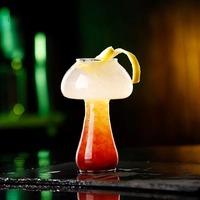 Verre à cocktail champignon Verres à martini créatifs Coupe à vin Gobelet à champagne unique et transparent pour la maison Bar Party