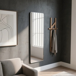 Custom Full-Length <b>Silver</b> Rectangular Bathroom <b>Mirror</b> Modern Design Metal Frame Clear Glass for Bedroom Living Room Wall <b>Mirror</b> - Product Image 1