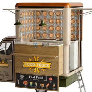 Carrito de Comida de 3 Ruedas, Carrito Móvil de Venta de Helados, Camión de Comida Rápida, Triciclo Eléctrico para Catering de Hot Dogs - Product Image 6