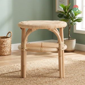 Silla Infantil de Ratán Redonda, Rústica, Duradera, Ecológica, para Interiores - Product Image 3