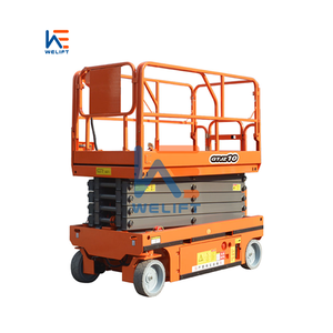 Petite machine de nettoyage de vitres de grande hauteur Élévateur à ciseaux pour espace étroit entièrement automatique Équipement de levage à ciseaux personnel de 19 pieds - Product Image 5