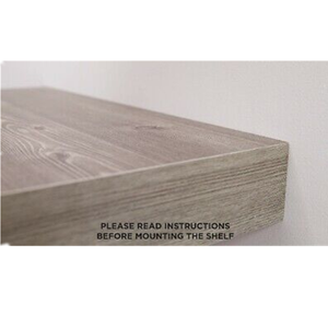 Wall <strong>Floating</strong> Shelves - Decorative Wood <strong>Nightstand</strong> <strong>Floating</strong> Shelves with Drawer Easy to Mount Shelves with Black Brackets - Product Image 2