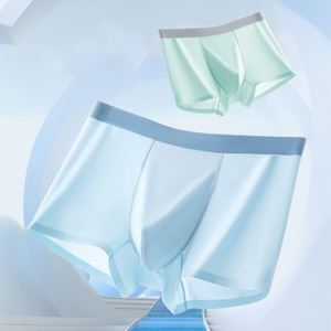 Ultra-Thin Comfortable Summer Ice Silk Men's <b>Boxers</b> Breathable Antibacterial Underwear Wholesale Men's Briefs <b>Boxers</b> - Product Image 2
