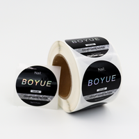 Étiquette autocollante en papier spécial imperméable avec estampage argenté pour l'emballage de flacons de toner pour soins de la peau