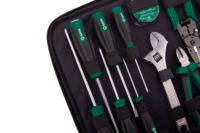 Ensemble d'outils de réparation pour électriciens professionnels SATA 03795, 32 pièces, avec multimètre et étui zippé