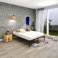 Lit plateforme en métal moderne et peu encombrant, best-seller pour appartement, hôtel et villa - Écologique et multifonctionnel