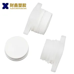 Caixin Tutup Sekrup Plastik, Tutup Pipa Kantong Plastik dengan Cerat Ukuran Besar 40Mm Air atau Tutup Cerat dan Tutup Plastik Bir