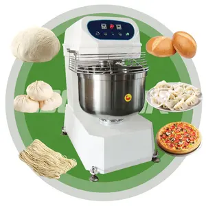 160L 900KG 75KG 35 KG Bakery Chinese Momo New Cake Automatic Heated Spiral Dough Mixer 100KG Wheat Flour