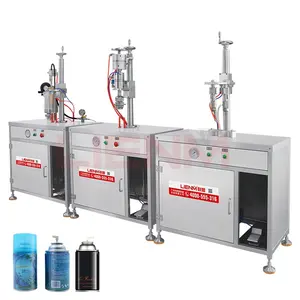 Aerosol Can Making Machine Production Line Sunblock Spray/Nitrogen Gas/Butane Gas Filling Machine