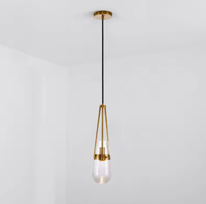 Zeal Lighting, luz colgante LED moderna, cristal azul marino para vestíbulo de Hotel, candelabro elegante y luces colgantes - Product Image 2