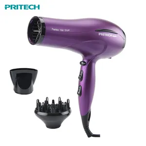 PRITECH Salon 1800W 2000W 3 isı ayarları DC Motor İyonik saç darbe profesyonel saç kurutma makinesi