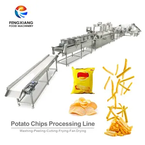 Автоматическая линия по производству картофельных чипсов картофеля соломкой машина изготовления замороженных картофеля фри