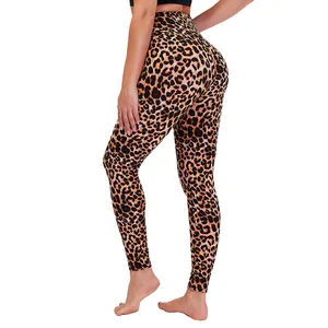 Kleurrijke Yogabroek Op Maat Legging Print Hoge Taille Zacht Ondoorzichtig Slank Voor Hardlopen Yoga Panty Butt Lifting Broek 2024