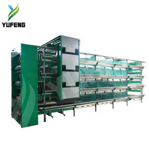 Cages d'élevage automatiques en acier à mailles métalliques de type H à 3, 4, 5 niveaux pour poussins, best-seller à bas prix - Product Image 1