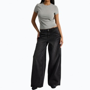 Camiseta con Gráfico Personalizado para Mujer, Cuello Redondo, Algodón Elástico, Manga Corta, Jersey Acanalado - Product Image 2