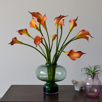 Fleur artificielle de lys calla M177 pour mariage et décoration intérieure, arrangement floral de lys calla