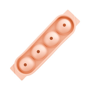 Модернизированная силиконовая форма для изготовления шариков для льда с 4 полостями, большой круглый лоток для льда, легкий выпуск, без BPA, для виски, коктейль-бар - Product Image 3