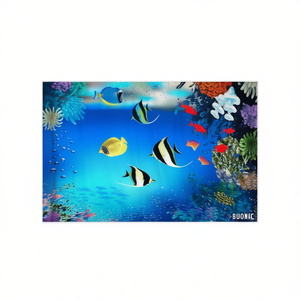 Asciugamano da spiaggia Buonic 70x150 cm con stampa di pesci subacquei, ad asciugatura rapida, per piscina e spiaggia - Product Image 1