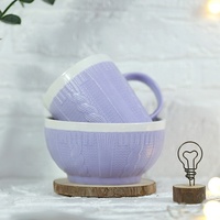 Ensemble de tasses et tasses, design classique, vernis coloré, pull-over, os, nouveau,