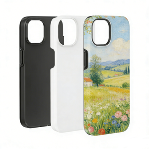 Funda de Teléfono en Blanco para Sublimación 3D de <span class=keywords><strong>Doble</strong></span> Capa de TPU, Impresión por Transferencia Térmica, Diseño <span class=keywords><strong>Doble</strong></span> a Prueba de Golpes, Cubierta Móvil - Product Image 1
