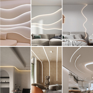 <span class=keywords><strong>Profilo</strong></span> Flessibile Personalizzato in Silicone per <span class=keywords><strong>Led</strong></span> Bianco 20*10mm Canale Flessibile <span class=keywords><strong>Impermeabile</strong></span> in Silicone per Striscia <span class=keywords><strong>Led</strong></span> - Product Image 5