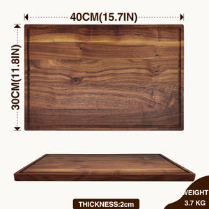 특대형 아카시아 나무 도마 세트 3종 주방용 샤퀴테리 도마-과일 치즈 고기 절단용 카빙 도마 - Product Image 2