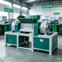 Broyeur de déchets plastiques à étiquette personnalisée, broyeur de pneus mobile semi-automatique motorisé pour aluminium et acier inoxydable